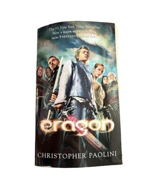 3/$20 Eragon by Christopher Paolini— Blue/Cream Book Cover paperback